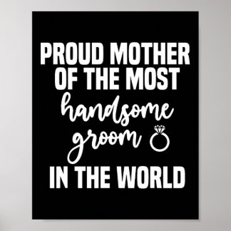 Mother Of The Groom Most Handsome Mother's Day Wed Poster