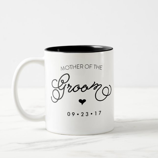 Mother of the Groom Mug Personalize Your Date (Left)