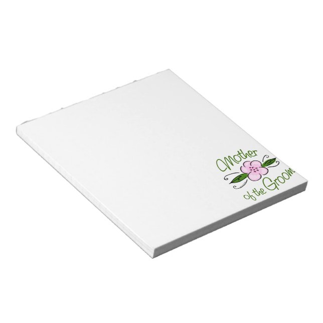 Mother of the Groom Notepad (Angled)