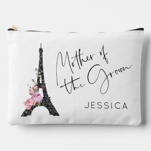 Mother of the groom Paris theme Eiffel tower  Accessory Pouch