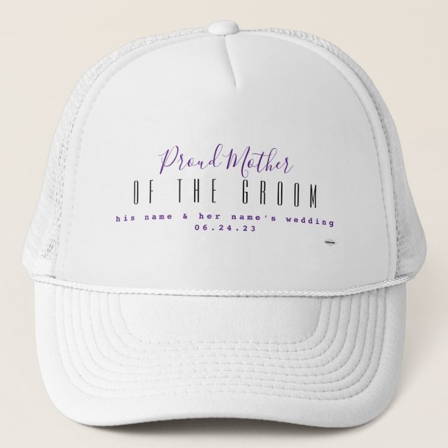 Mother of the Groom Personalized hat HAMbyWG (Front)