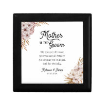 Mother of the Groom Personalized Message Gift Box