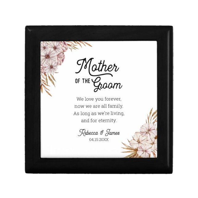Mother of the Groom Personalized Message Gift Box (Front)