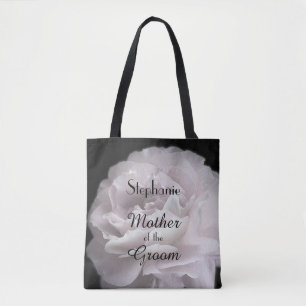 Mother of the Groom Personalized Pale Pink Rose Tote Bag