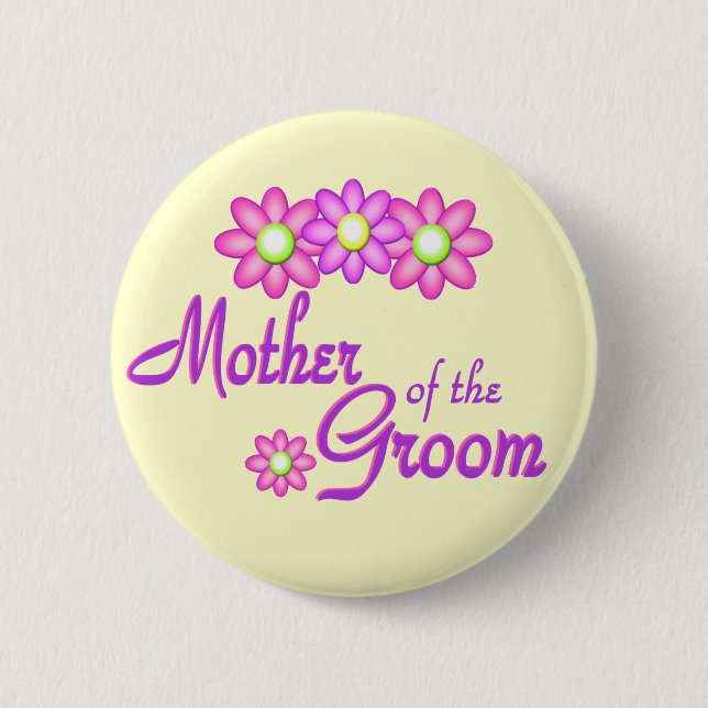 Mother of the Groom Pinback Button (Front)