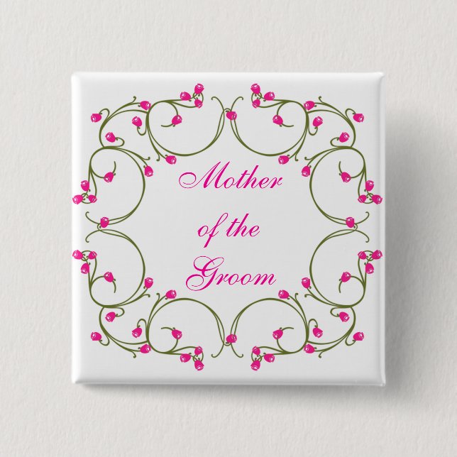 Mother of the Groom Pinback Button (Front)