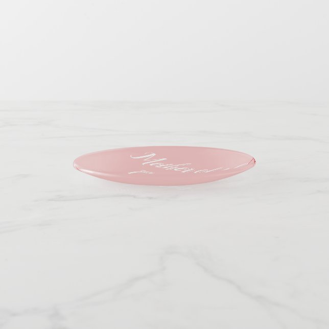 Mother of the Groom Rose Pink  Trinket Tray (Angled)