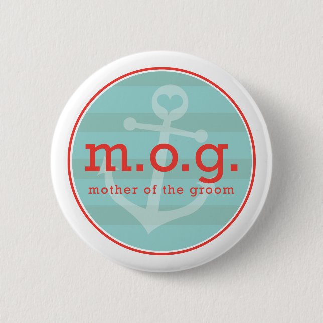 Mother of the Groom Sailor Pinback Button (Front)