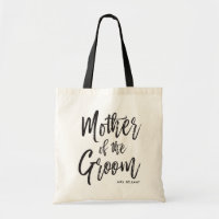 Mother of the Groom | Script Style Custom Wedding Tote Bag