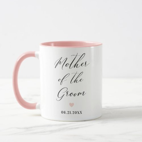 Mother of the Groom Script Wedding Gift Mug