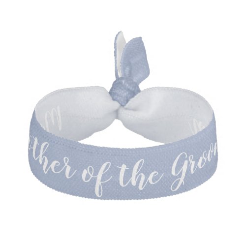 Mother of the Groom Something Blue White Wedding Elastic Hair Tie