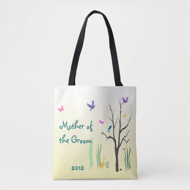 Mother of the Groom Springtime Wedding Tote Bag