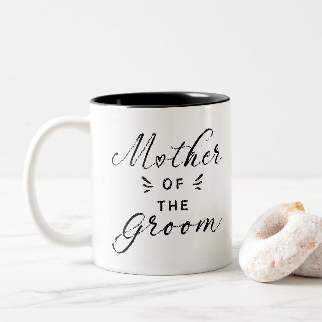 Mother of the Groom Two-Tone Coffee Mug (With Donut)