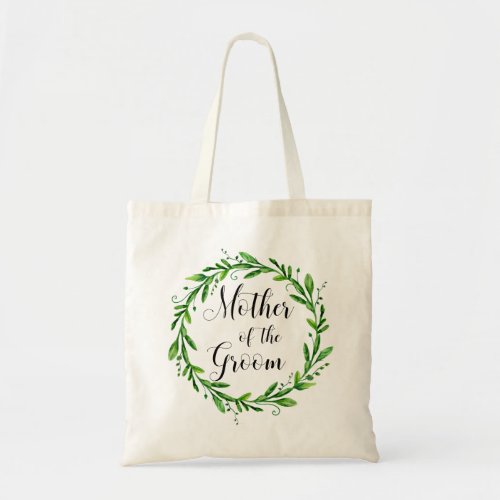 Mother of the groom Watercolor greenery wedding Tote Bag
