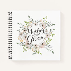 Mother of the Groom Watercolor Guestbook Notebook