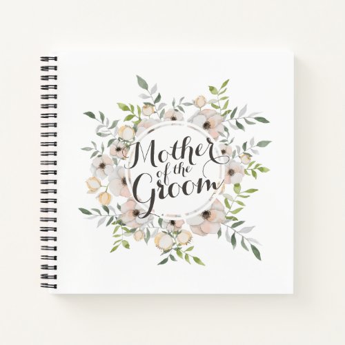 Mother of the Groom Watercolor Guestbook Notebook