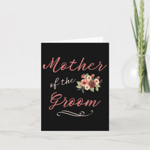 Mother Of The Groom Wedding Bridal Party  Card