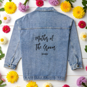 Mother of the Groom Wedding Bridal Shower Denim Jacket