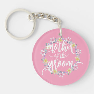 Mother of the Groom Wedding Calligraphy Keychain