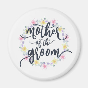 Mother of the Groom Wedding Calligraphy   Magnet