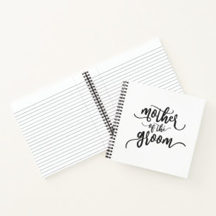 Mother of the Groom Wedding Calligraphy Notebook