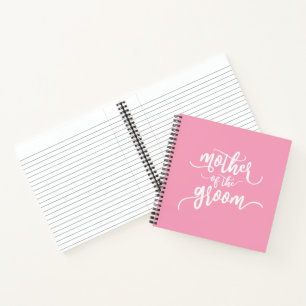 Mother of the Groom Wedding Calligraphy   Notebook