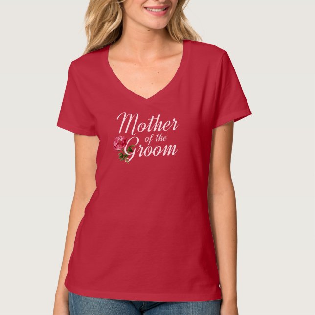 Mother of the Groom Wedding Calligraphy | T-Shirt (Front)