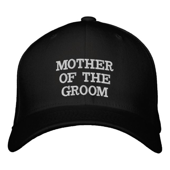 MOTHER OF THE GROOM WEDDING Embroidered Baseball Cap (Front)