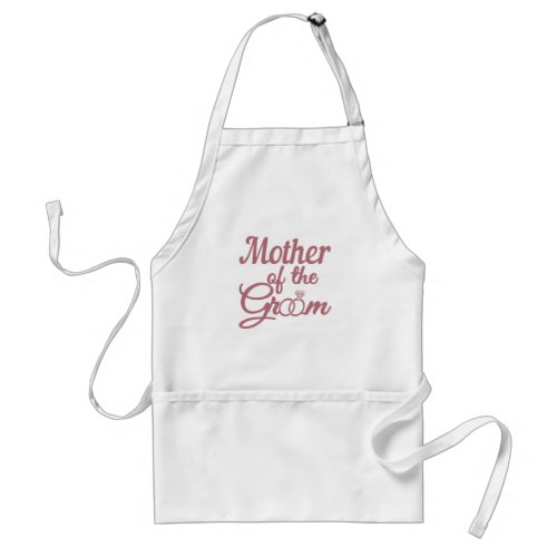 Mother Of The Groom Wedding Family Matching Adult Apron