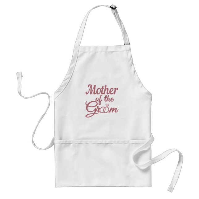 Mother Of The Groom Wedding Family Matching Adult Apron (Front)
