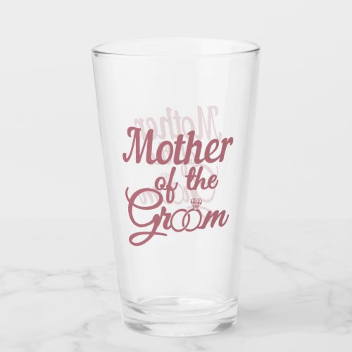 Mother Of The Groom Wedding Family Matching Glass