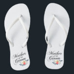 Mother of the Groom Wedding | Flip Flops<br><div class="desc">For further customization,  please click the "Customize" button and use our design tool to modify this template. If the options are available,  you may change text and image by simply clicking on "Edit/Remove Text or Image Here" and add your own. Designed by Freepik.</div>