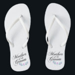 Mother of the Groom Wedding | Flip Flops<br><div class="desc">For further customization,  please click the "Customize" button and use our design tool to modify this template. If the options are available,  you may change text and image by simply clicking on "Edit/Remove Text or Image Here" and add your own. Designed by Freepik.</div>