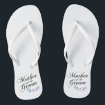 Mother of the Groom Wedding | Flip Flops<br><div class="desc">For further customization,  please click the "Customize" button and use our design tool to modify this template. If the options are available,  you may change text and image by simply clicking on "Edit/Remove Text or Image Here" and add your own. Designed by Freepik.</div>