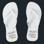 Mother of the Groom Wedding | Flip Flops<br><div class="desc">For further customization,  please click the "Customize" button and use our design tool to modify this template. If the options are available,  you may change text and image by simply clicking on "Edit/Remove Text or Image Here" and add your own. Designed by Freepik.</div>