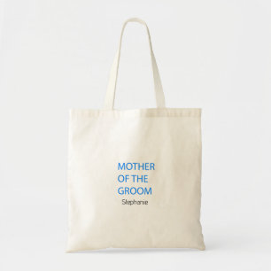 Mother Of The Groom Wedding Gift Favor Blue Custom Tote Bag