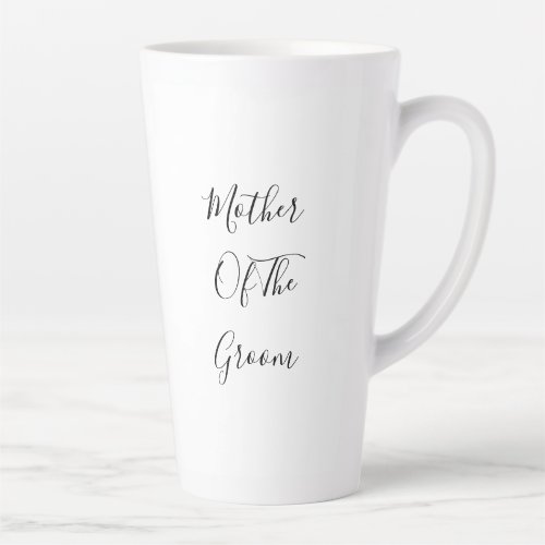 Mother Of The Groom Wedding Gift Favor Modern 2023 Latte Mug