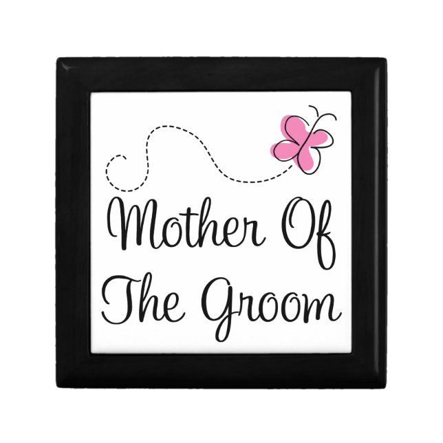 Mother of the Groom Wedding Keepsake Gift Box (Front)