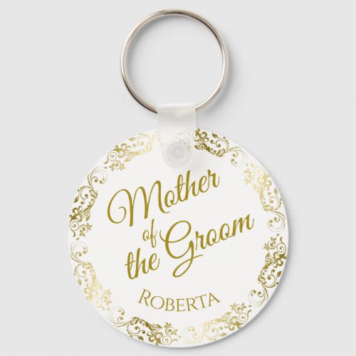 Mother of the Groom Wedding Keychain Gift