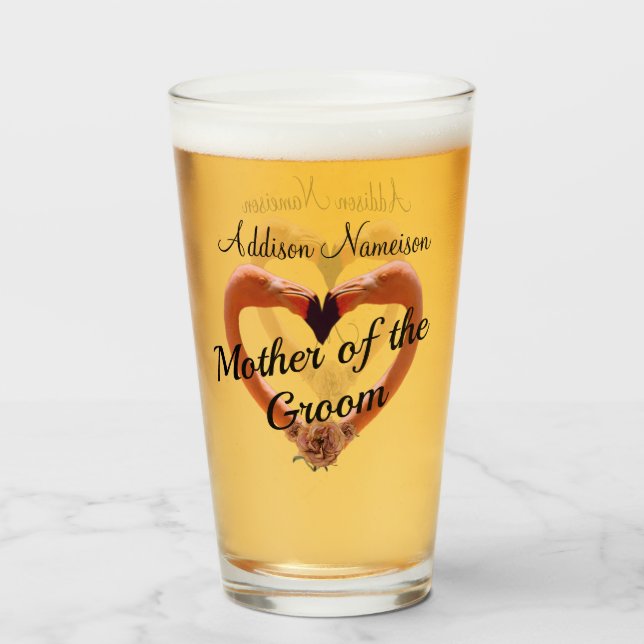 Mother of the Groom Wedding   l Heart Glass (Back Filled)
