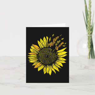 Mother Of The Groom Wedding Mom Sunflower  Card