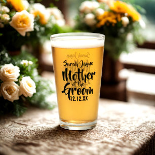Mother of the Groom Wedding Parent Gift Glass