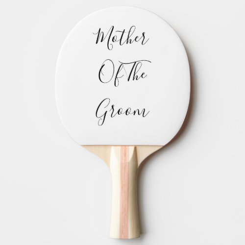 Mother Of The Groom Weddings Elegant Gift Favor Ping Pong Paddle