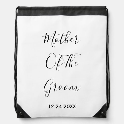 Mother Of The Groom Weddings Simple Gift Favor  Drawstring Bag