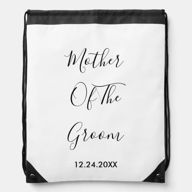 Mother Of The Groom Weddings Simple Gift Favor  Drawstring Bag (Front)