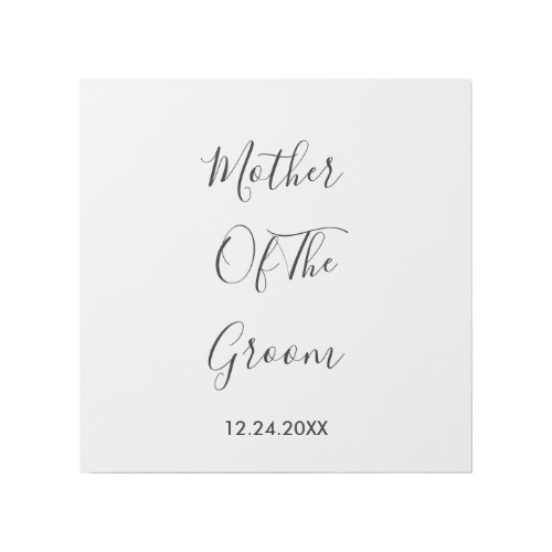 Mother Of The Groom Weddings Simple Gift Favor  Gallery Wrap
