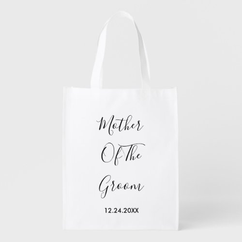 Mother Of The Groom Weddings Simple Gift Favor  Grocery Bag