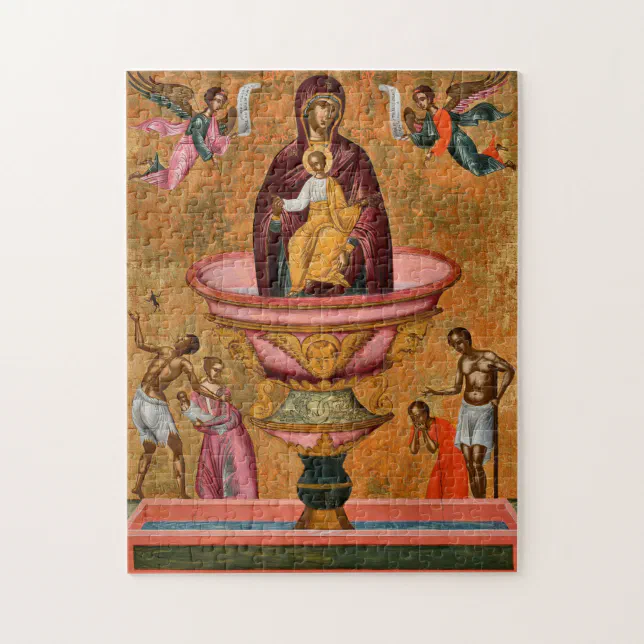 Mother of the Life Giving Spring Orthodox Icon Jigsaw Puzzle | Zazzle