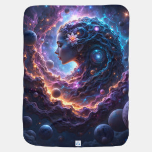 Mother of the Universe – She Who Dreams the Stars. Baby Blanket