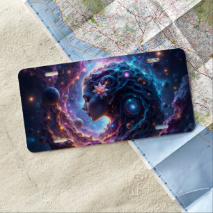 Mother of the Universe – She Who Dreams the Stars. License Plate